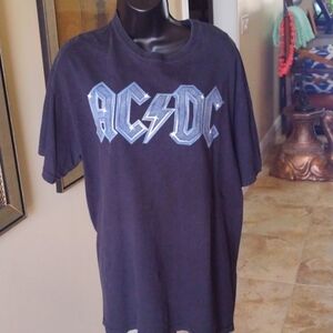 ACDC short sleeve tee shirt size XL Black
